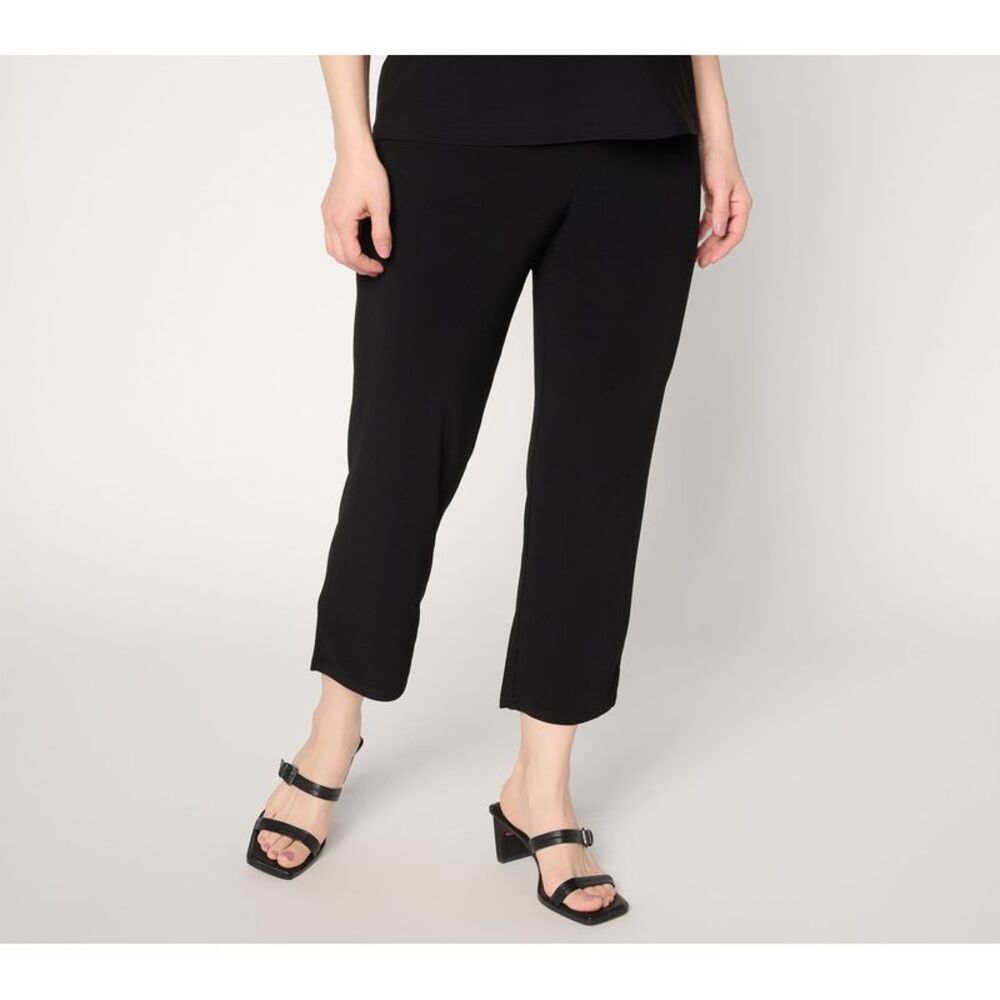Dennis Basso Women's Plus Sz Pants 1X Make Your Selection: Slim Leg Black